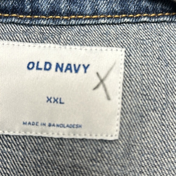 Hippie, Boho, quirky Upcycled Denim Jacket, one of a kind, XXL - Picture 8 of 8